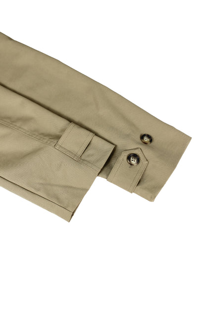 Lapel-collar Belted Cropped Trench Coat