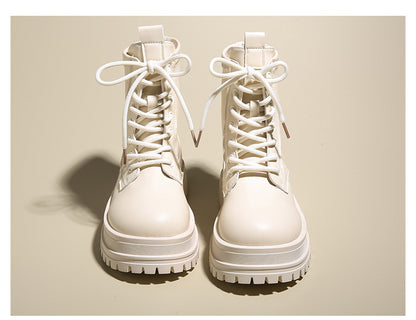 Low-cut Round-toe Ankle Boots