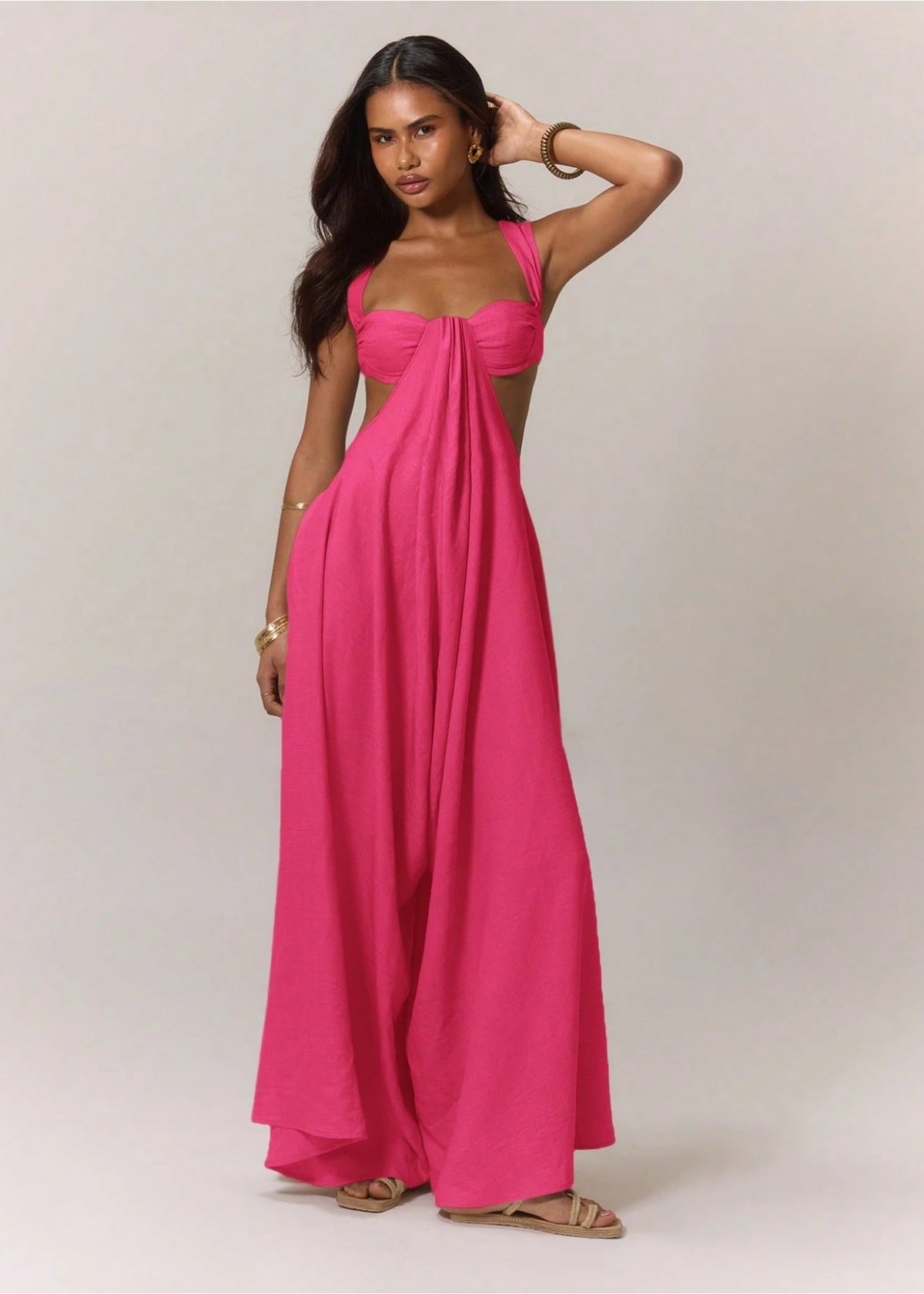 Lace-up Straps Trendy Jumpsuit