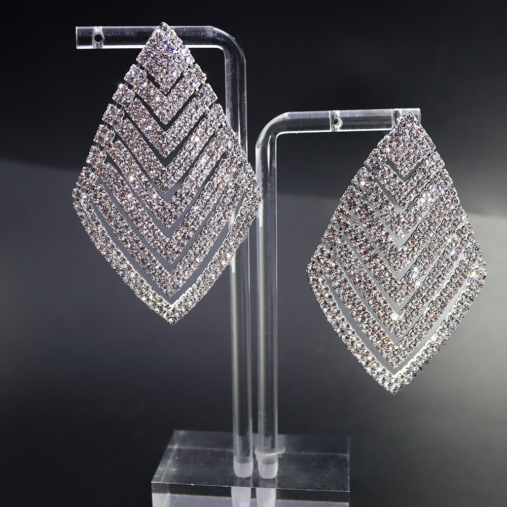 Luxurious Full-diamond Earrings